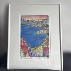 【美品】アラン・アシュリー 直筆サイン入り 限定版画額装品