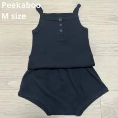 pee ka boo 黒 タンクトップ　韓国子供服　95 100㎝　セットアップ