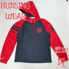 Munsingwear ゴルフ用ハーフジップジャケット レッド/ネイビー Mのサムネイル