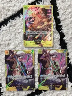 ワンピースカードゲーム　ザベスト　シークレット　ローsec エースsec