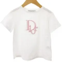 Christian Dior ロゴ刺繍 半袖Tシャツ ホワイト ピンクのサムネイル