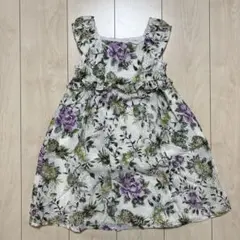 BeBe 花柄 ノースリーブ ワンピース 130
