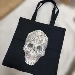 限定】ALEXANDER McQUEENスカルデザイン トートバッグサブバッグ