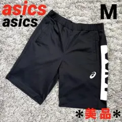 ＊ asics ＊ アシックス ハーフパンツ 短パン 黒 Ｌサイズ　美品