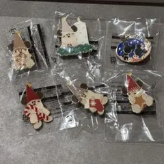 リルリンリン　クリスマスピンバッジ 6個セット