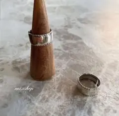 silver925 ロングスタッドリング/ワイド　シルバー925 メキシカン