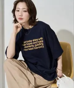 《新品》FREAK'S STORE フロッキー ロゴ プリント 半袖 Tシャツのサムネイル