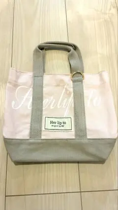 herlipto ハリプ HLT キャンバス ミニ トート バック イエロー 黄