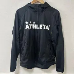 【美品】ATHLETA フード付きピステ ピステジャケット ブラック
