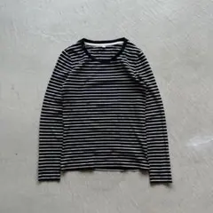 (最終価格)00s old uniqlo border l/sボーダーロンt 黒