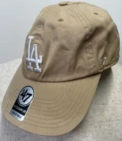147 Brand ロサンゼルス・ドジャース キャップ ベージュCLEAN UP