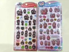 もんちっち　うるちゅるポップシール　2種　ボンボンドロップシール