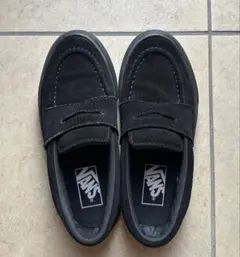 Vansバンズ　スウェードローファー　ブラック　スニーカー