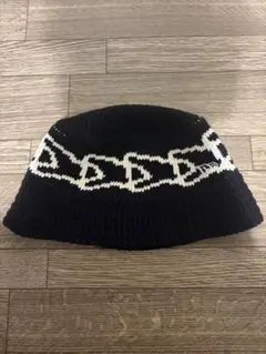NEW ERA ニット バケットハット ブラック ホワイト M/L