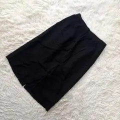 コルディア【M相当】タイトスカート ウール100% 上品 日本製 黒 卒業式のサムネイル