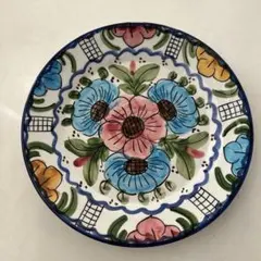 スペイン製 陶器 飾り皿 花柄 手描き スペイン製 陶器 飾り皿 花柄 手描き - メルカリ