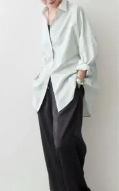 【美品✨spick&span 】ガーメントダイカシュクールシャツ