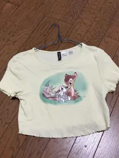 H&M DIVIDED ディズニー バンビ 半袖Tシャツ ピチピチのサムネイル