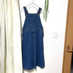 デニムサロペットスカート ロング丈
