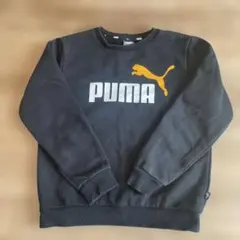 PUMA プーマ トレーナー ブラック ロゴプリント 140