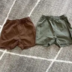 無印良品　パンツ　ショート　ベビー　サイズ80 2枚セット
