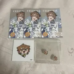 にじさんじ 伏見ガク アクリルパーツ ステッカー チェキ風カード