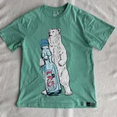 ゴースローキャラバン　熊Tシャツ　半袖Tシャツ　クマT ラムネ　3 グリーンのサムネイル