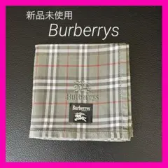新品未使用Burberrys ヴィンテージ！チェック柄 ハンカチ シール付き