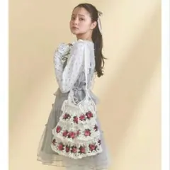 【大人気！完売品】merry jenny クロシェティアードポシェットバッグのサムネイル