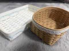 エコクラフト　クラフトバンド　小物入れセット