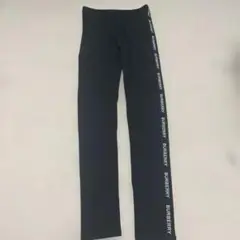 美品　14Y164㎝ バーバリー　ロゴテープ　コットンレギンス