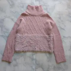 冬物SALE　ピンク ニット セーター　フェミニン　ガーリー　カジュアル