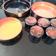 kansai 食器セット 漆器 御盆1、椀5客、箸 5膳 - メルカリ