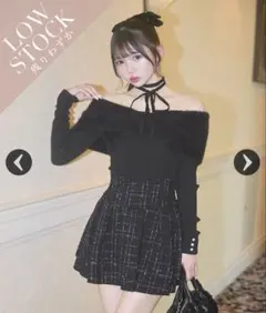 michellMacaron 美脚になれる♡ツイードスカート S