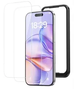 【開封済・未使用】NIMASO iPhone 強化ガラス保護フィルム 2枚入り