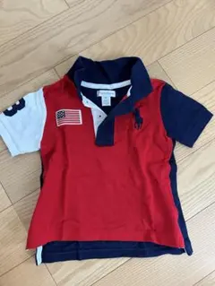 Ralph Lauren ポロシャツ 18M レッド/ネイビー