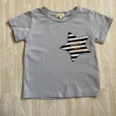 hushush ハッシュアッシュ100cm 半袖 グレー Tシャツ キッズ