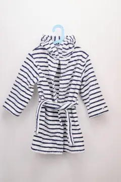 プチバトー　バスローブ　ネイビー　116　海外6歳