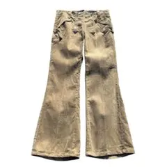 ドイツ製 フレアパンツ ロガーパンツ 古着 ユーロ コーデュロイパンツ XL