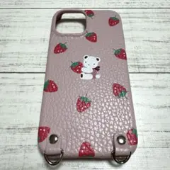 [美品]ファミリア 限定 いちご iPhone13mini