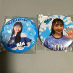 Rin 埼玉西武ライオンズ　bluelegends 缶バッジ　2個セット