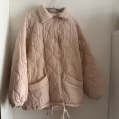 【訳あり】ピンク 裏ボアキルティングジャケット