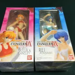 新世紀エヴァンゲリオンの綾波レイと惣流・アスカ・ラングレーの水着フィギュアセット