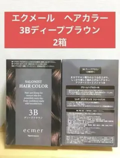 ナリス　エクメール　サロニスト　ヘアカラー　3Bディープブラウン　2箱のサムネイル
