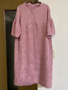 すみれ　TICCA リネン 半袖 ワンピース ピンク すみれ様専用 TICCA リネン 半袖 ワンピース ピンク - メルカリ