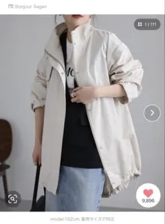 オーバーサイズ2WAYミリタリージャケット ベスト モッズコート