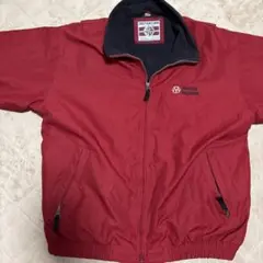 90sヴィンテージ 裏フリース ナイロンジャケット ウォームアップジャケット赤