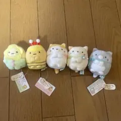 すみっコぐらし　てのりぬいぐるみ　ねこのきょうだい　5体セット 2匹セットで登場！サンエックスネットショップ限定「すみっコぐらし ね
