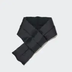 ユニクロ ヒートテックライニングパデッドマフラー　ブラック