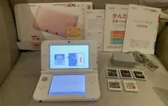 [即購入OK] Nintendo 3DSLL ピンク×ホワイト ソフトまとめ売り